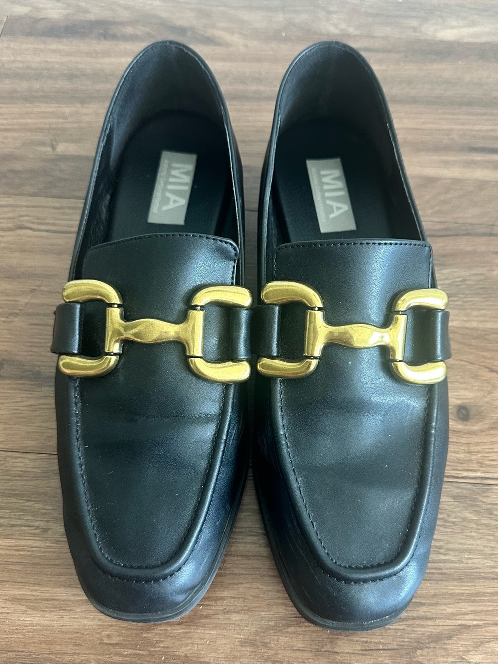 Mia Black Loafers Size 8